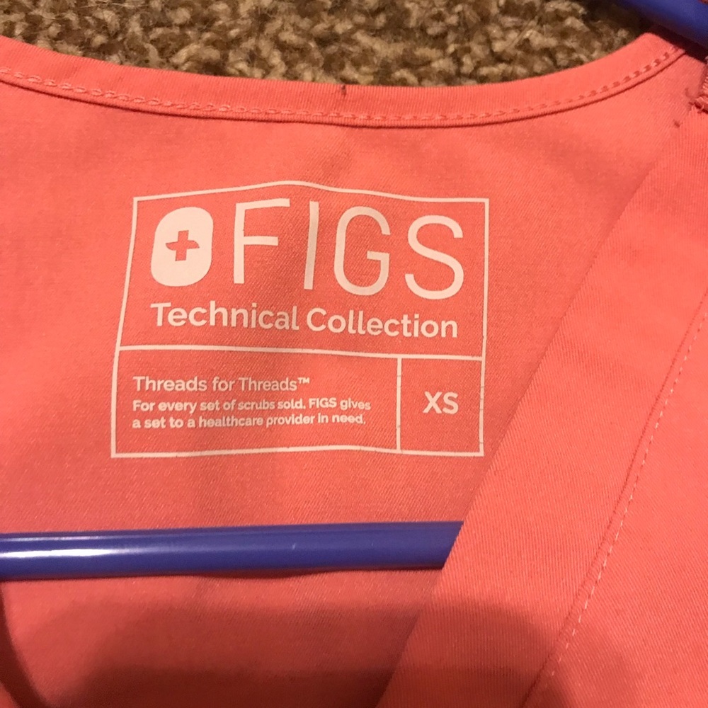 Pink Figs scrub top